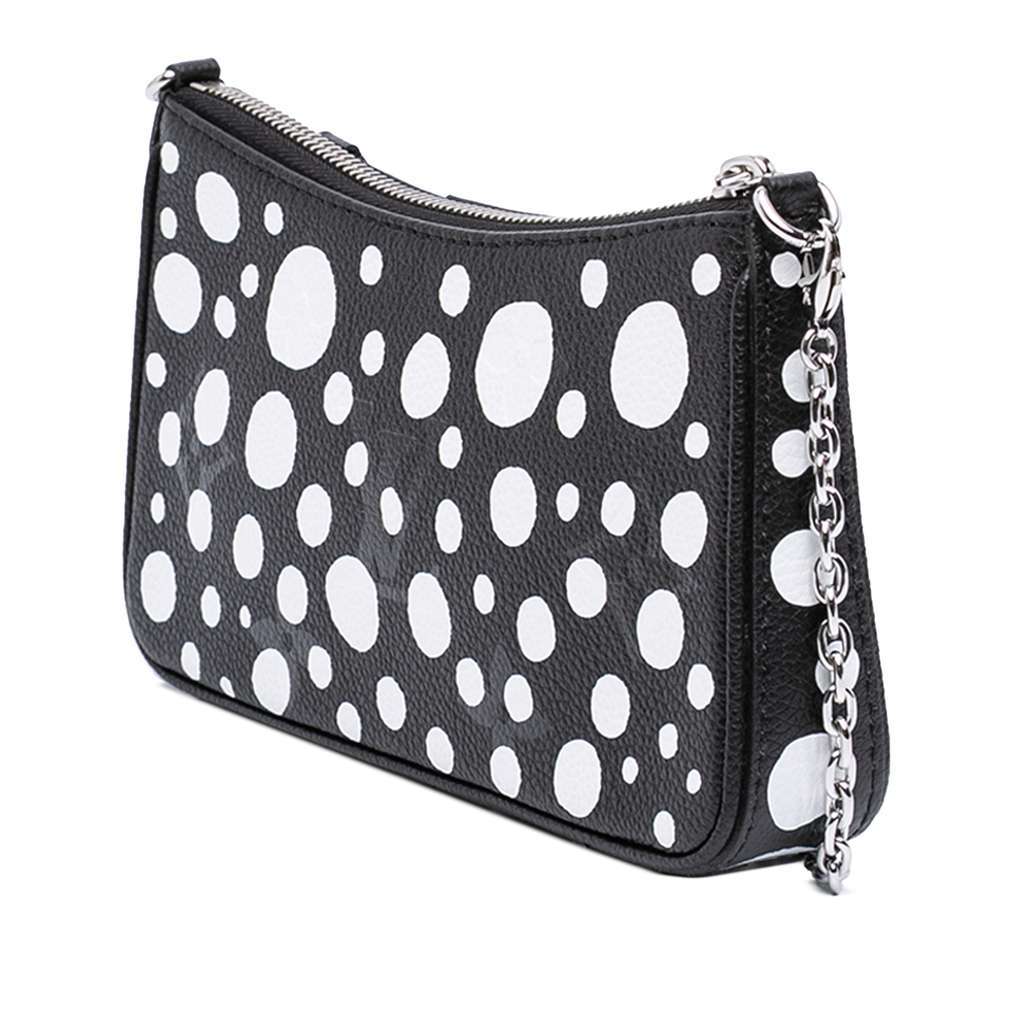 Louis Vuitton Yayoi Kusama Monogram Giant Empreinte Infinity Dots Easy Pouch On Strap Black Leather Very good - Back View