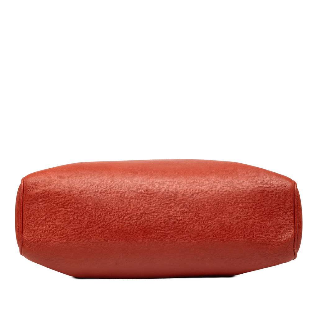 Loewe Leather Velazquez Twist Tote Orange Leather Very good - Inside View