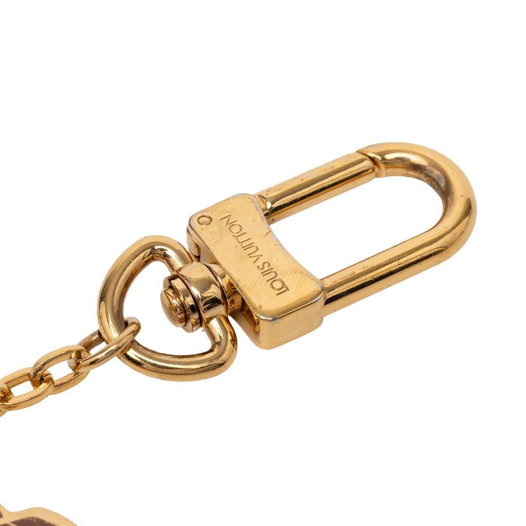 Louis Vuitton Gold Plated Monogram Speedy Trio Chain Bag Charm Gold Metal Good - Inside View