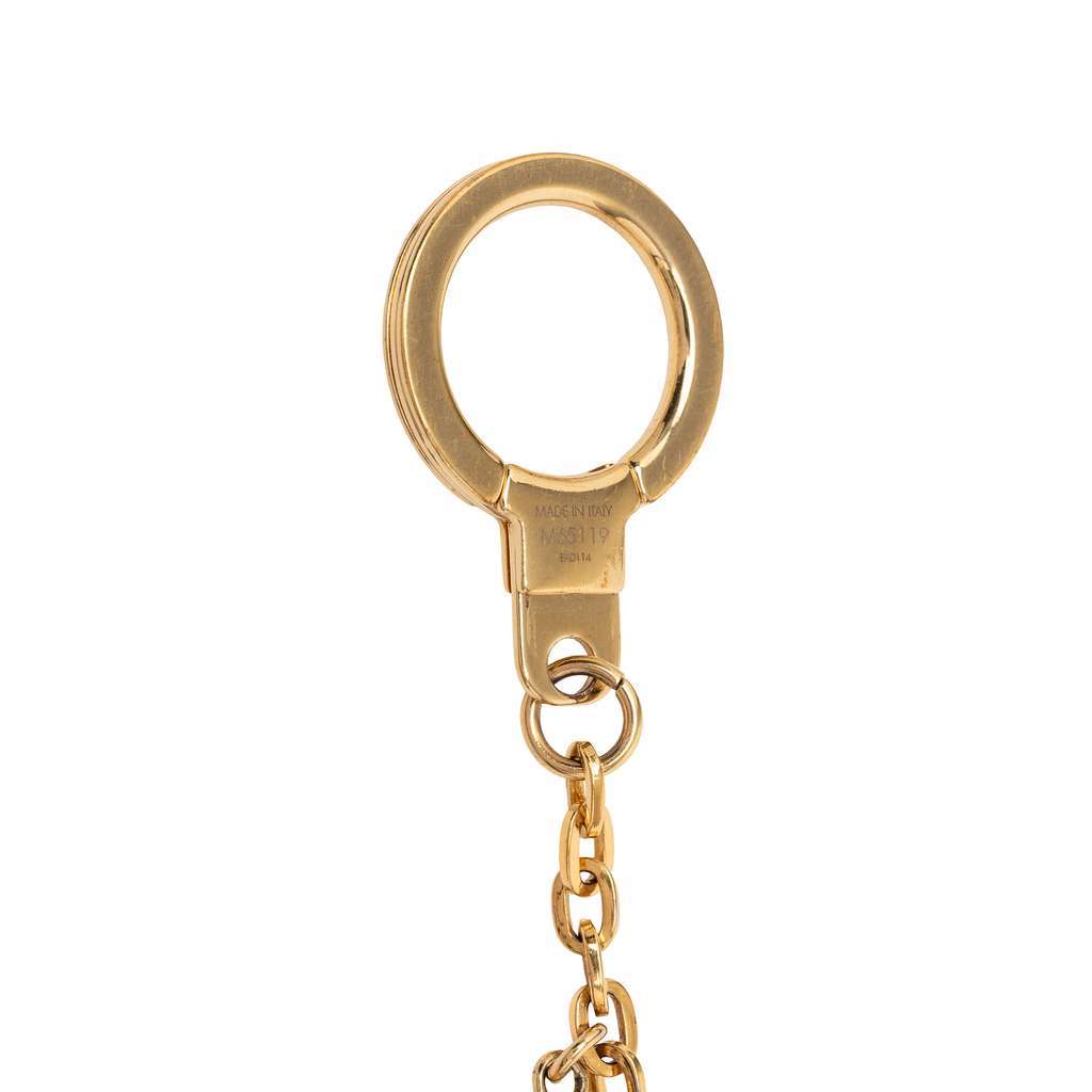 Louis Vuitton Gold Plated Monogram Speedy Trio Chain Bag Charm Gold Metal Good - Box View