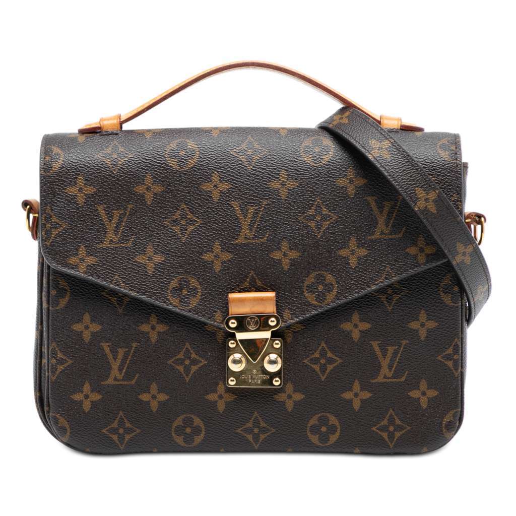 Louis Vuitton Monogram Pochette Metis Brown Very good - Front View