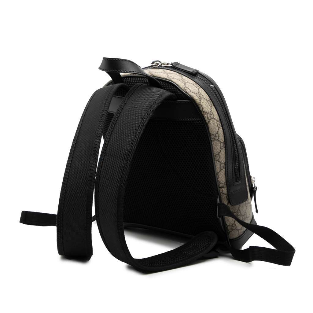 Gucci Small GG Supreme Eden Day Backpack Brown Canvas Very good condition - Back View