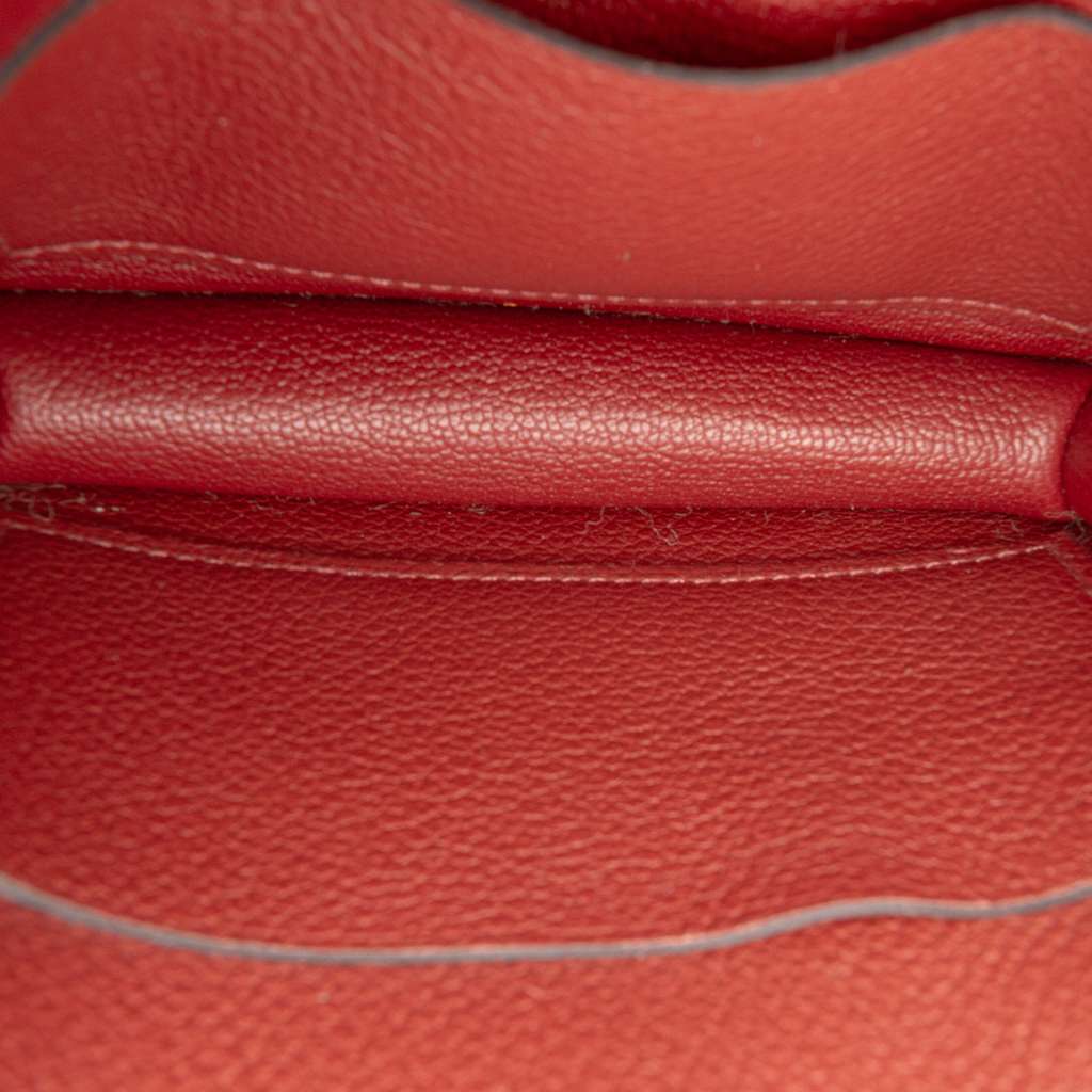 Hermès Clemence Constance Slim Wallet Red Leather Never worn - Model View
