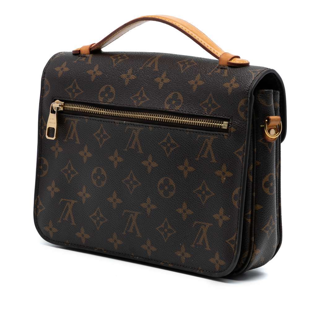 Louis Vuitton Monogram Pochette Metis Brown Very good - Back View
