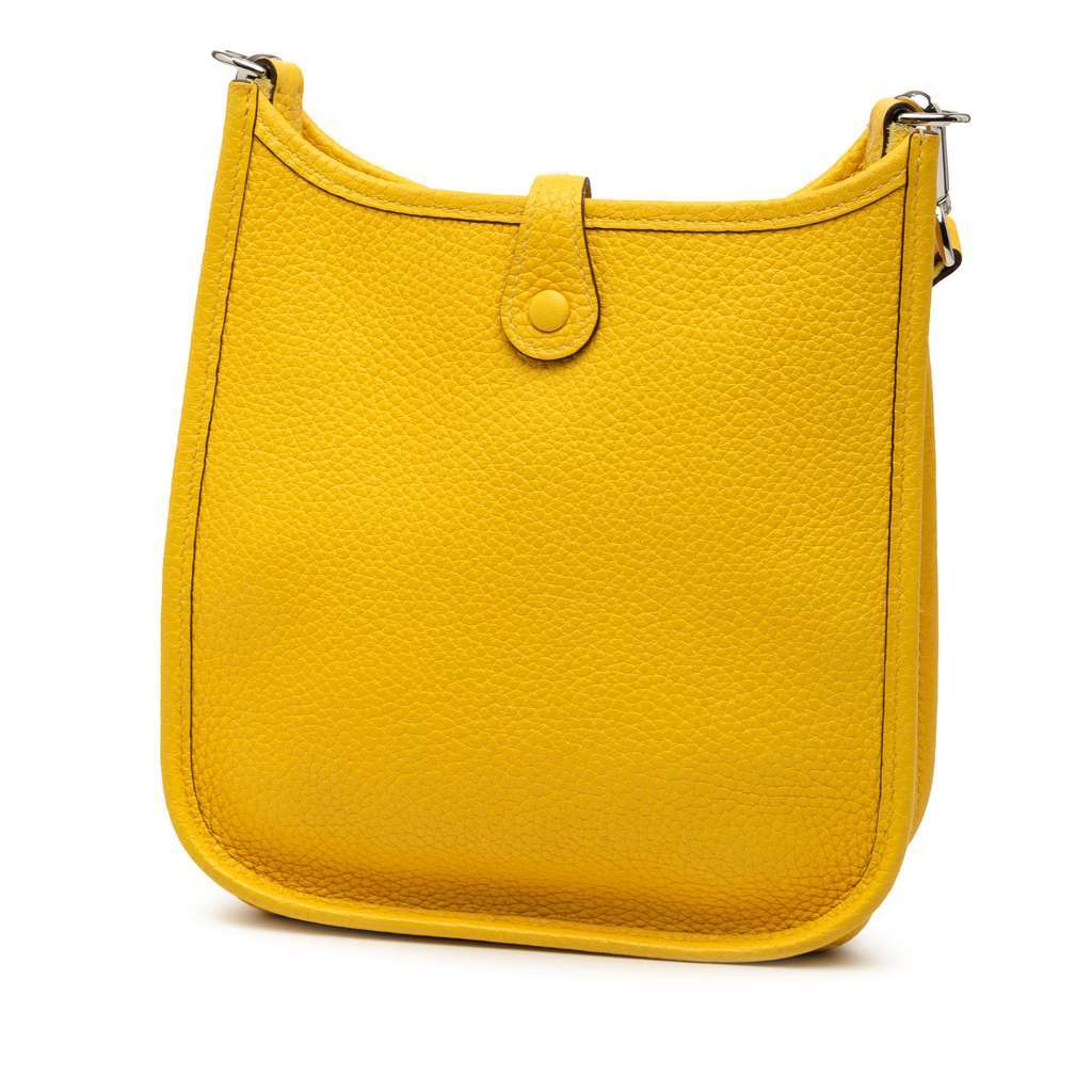 Hermès Clemence Amazone Evelyne TPM 16 Yellow Leather Very good - Back View