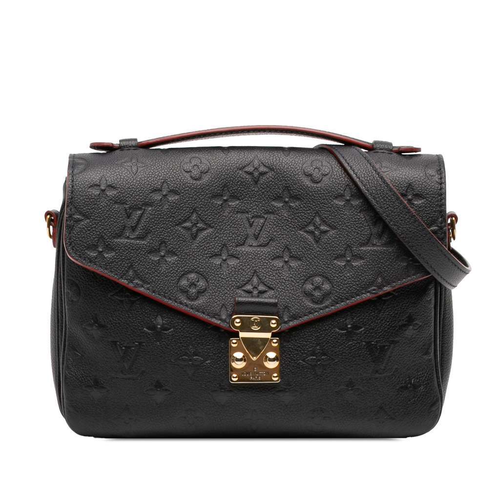 Louis Vuitton Monogram Empreinte Pochette Metis Blue Leather Very good - Front View