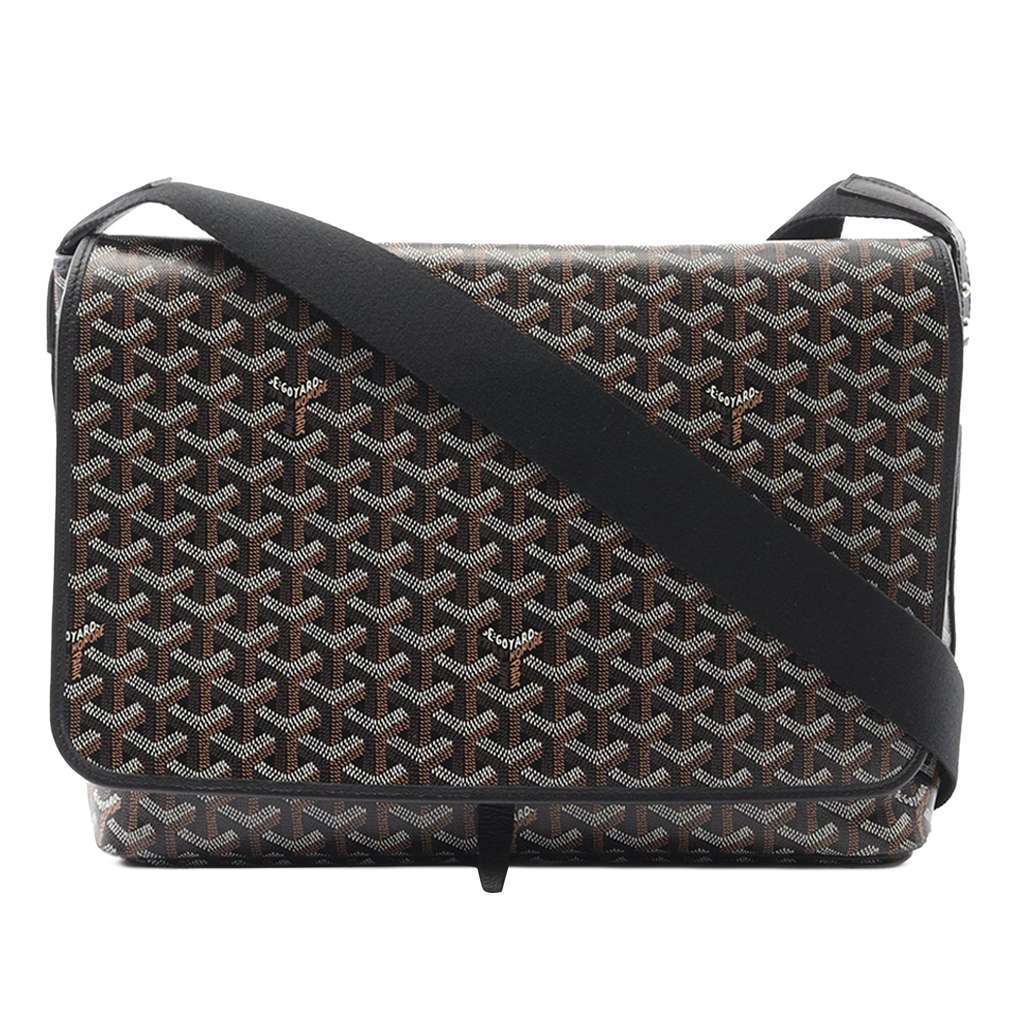Goyard Goyardine Capetien MM Messenger Bag Black Canvas Good condition - Front View
