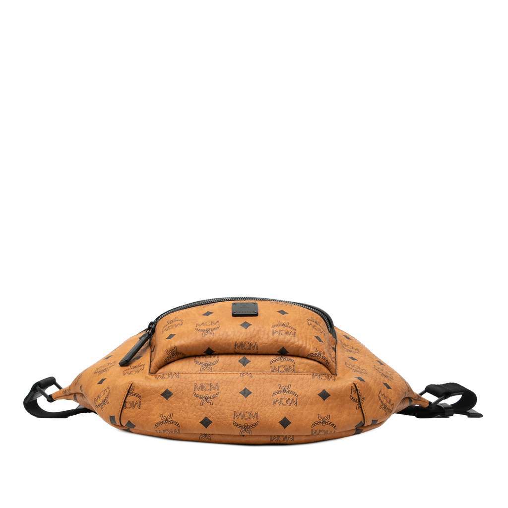 Mcm Large Visetos Coated Canvas Fursten Belt Bag Brown Canvas Good - Inside View