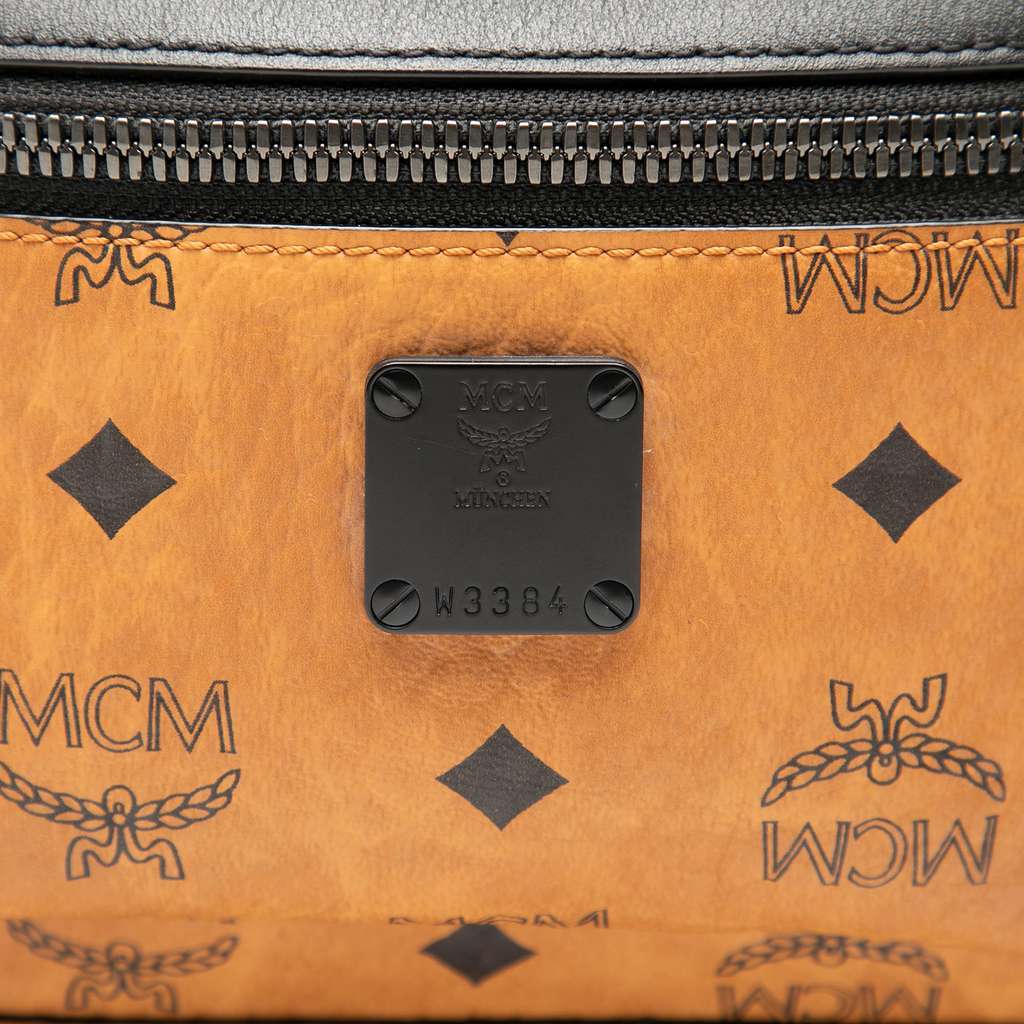 Mcm Large Visetos Coated Canvas Fursten Belt Bag Brown Canvas Good - Box View