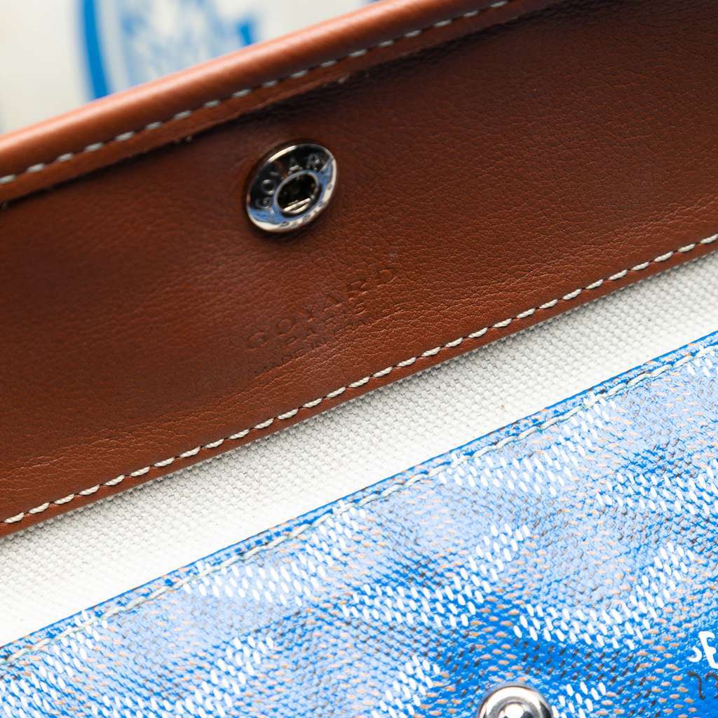 Goyard Goyardine Reversible Pertuis PM Blue Canvas Very good - Box View