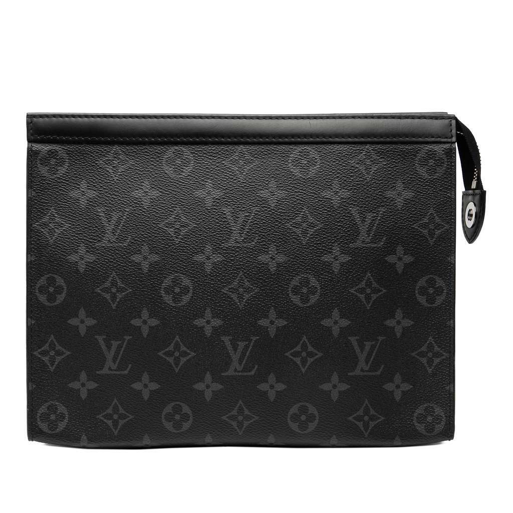Louis Vuitton Monogram Eclipse Pochette Voyage MM Black Very good condition - Front View