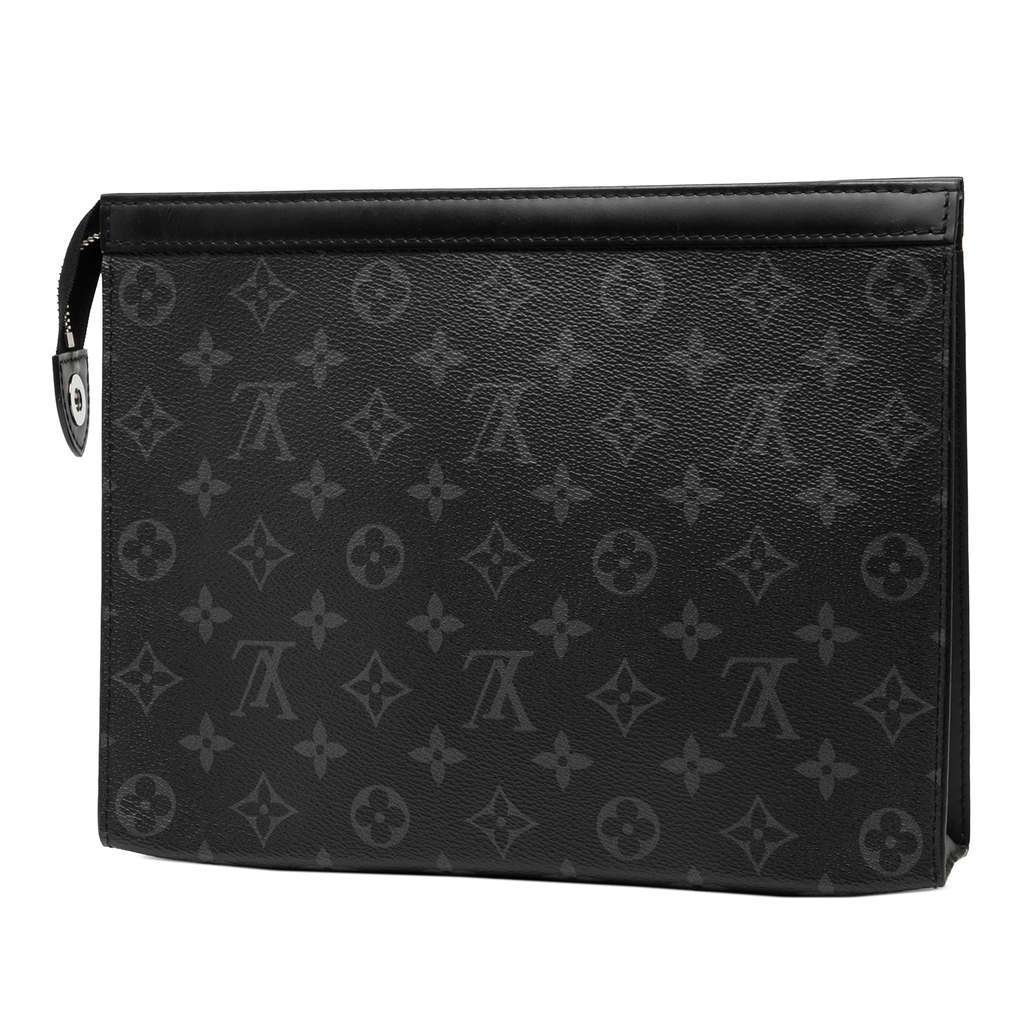 Louis Vuitton Monogram Eclipse Pochette Voyage MM Black Very good condition - Back View