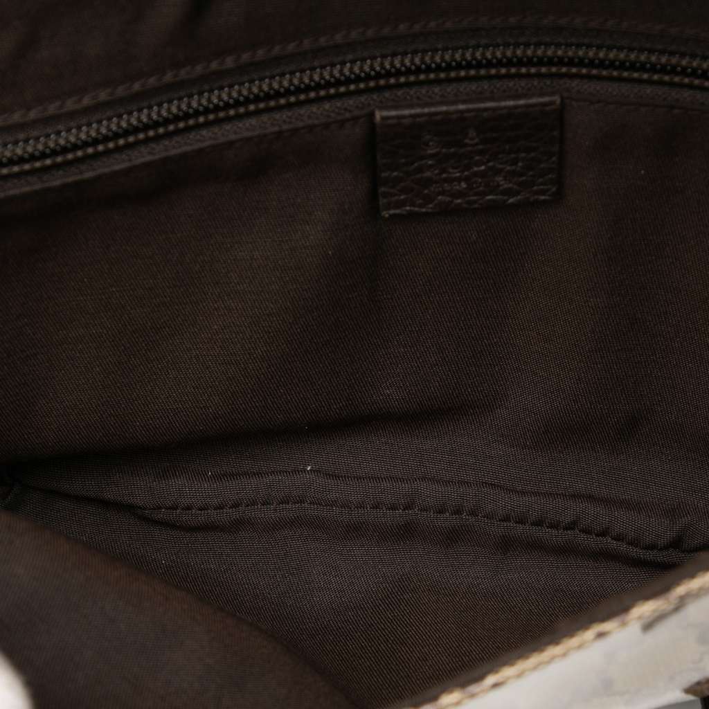 Gucci GG Crystal Belt Bag Brown Canvas Very good - Model View