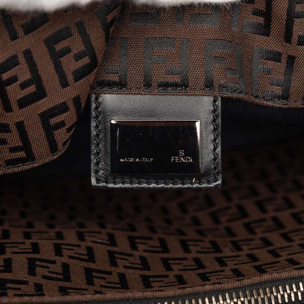 Fendi Zucchino Canvas Tote Brown Canvas Very good - Box View