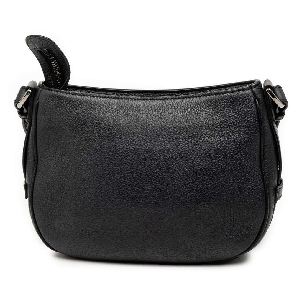 Dior Grained Calfskin Saddle Soft Bag Black Leather Very good condition - Back View