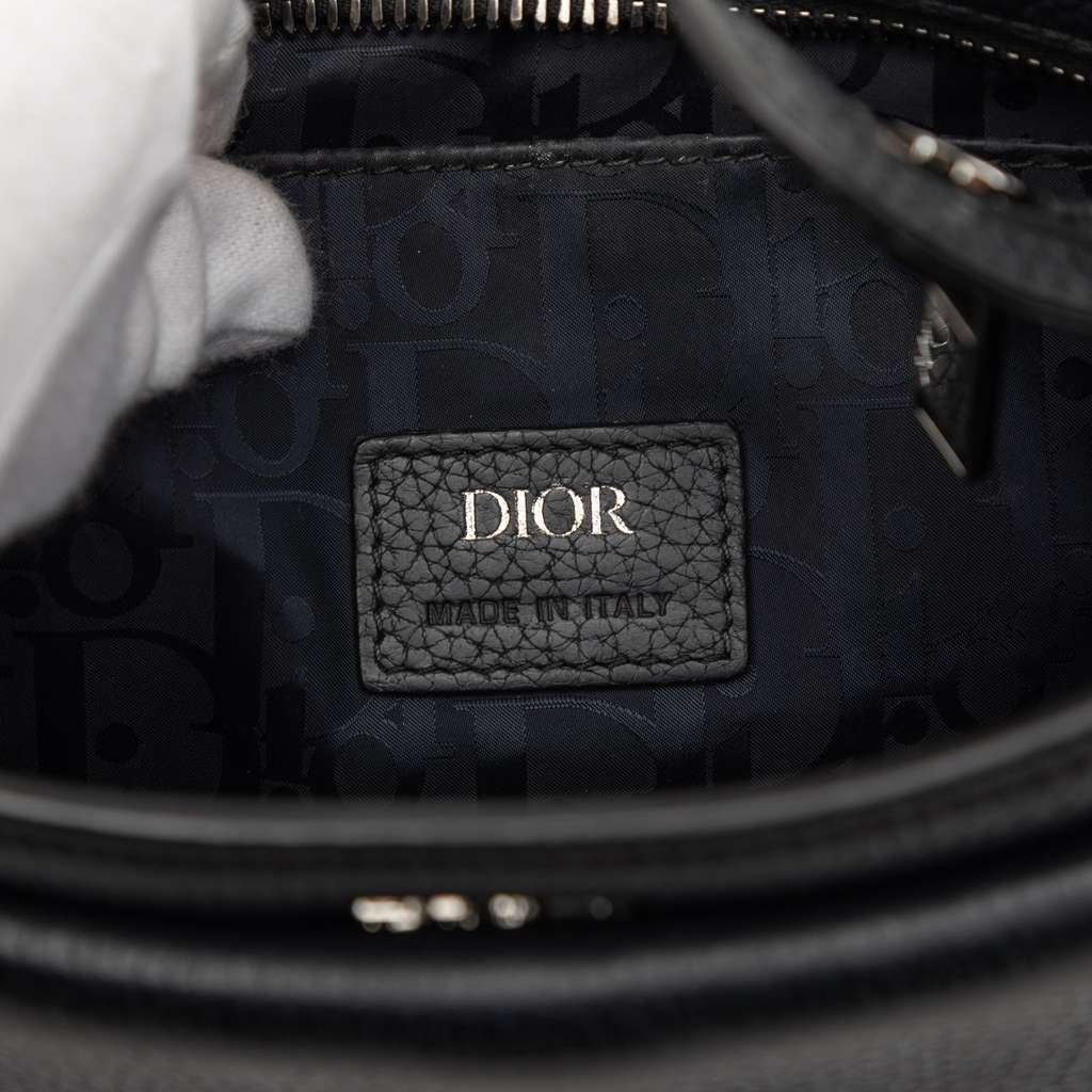 Dior Grained Calfskin Saddle Soft Bag Black Leather Very good condition - Box View