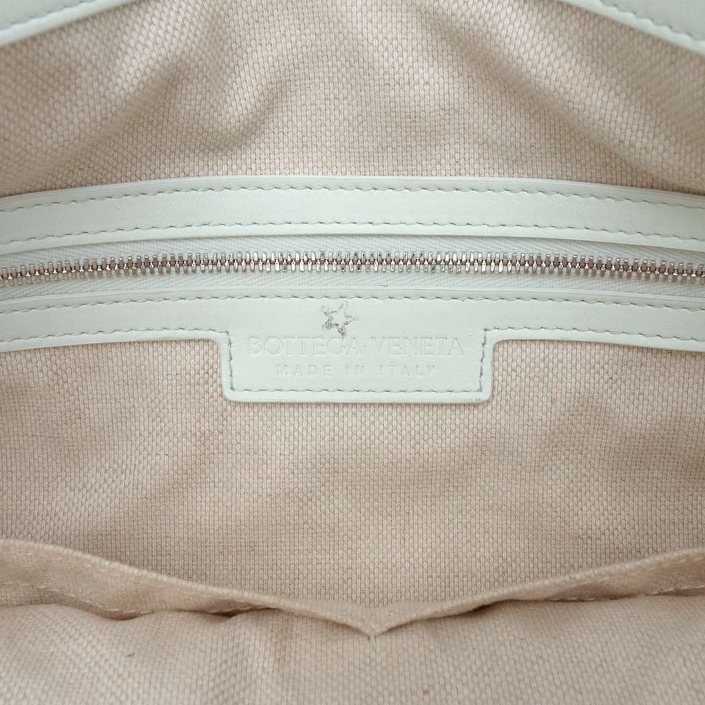 Bottega Veneta Nappa Intrecciato Check Avenue Tote White Leather Very good - Box View