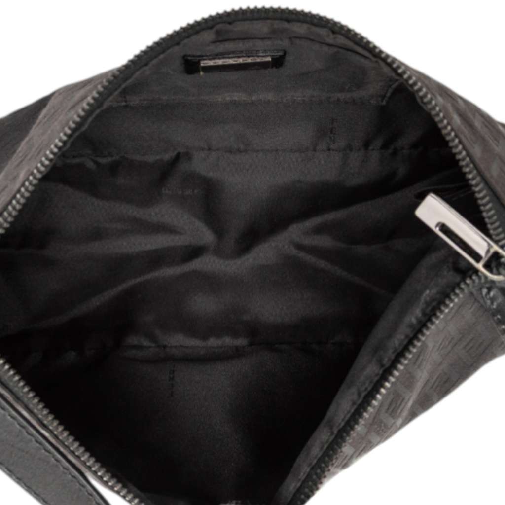 Fendi Zucchino Canvas Pochette Black Canvas Very good condition - Model View