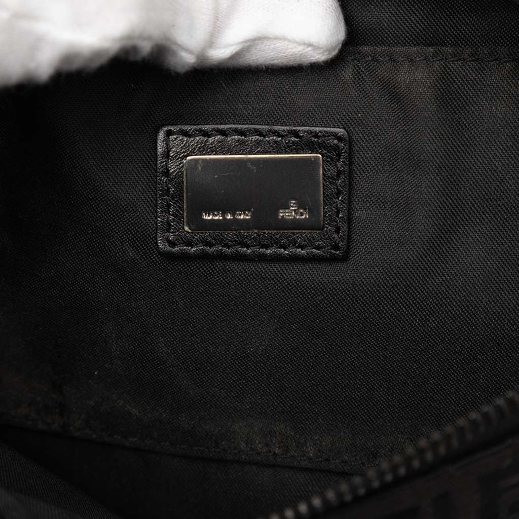 Fendi Zucchino Canvas Pochette Black Canvas Very good condition - Box View