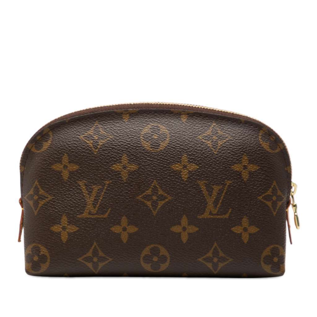 Louis Vuitton Monogram Cosmetic Pouch PM Brown Good - Front View