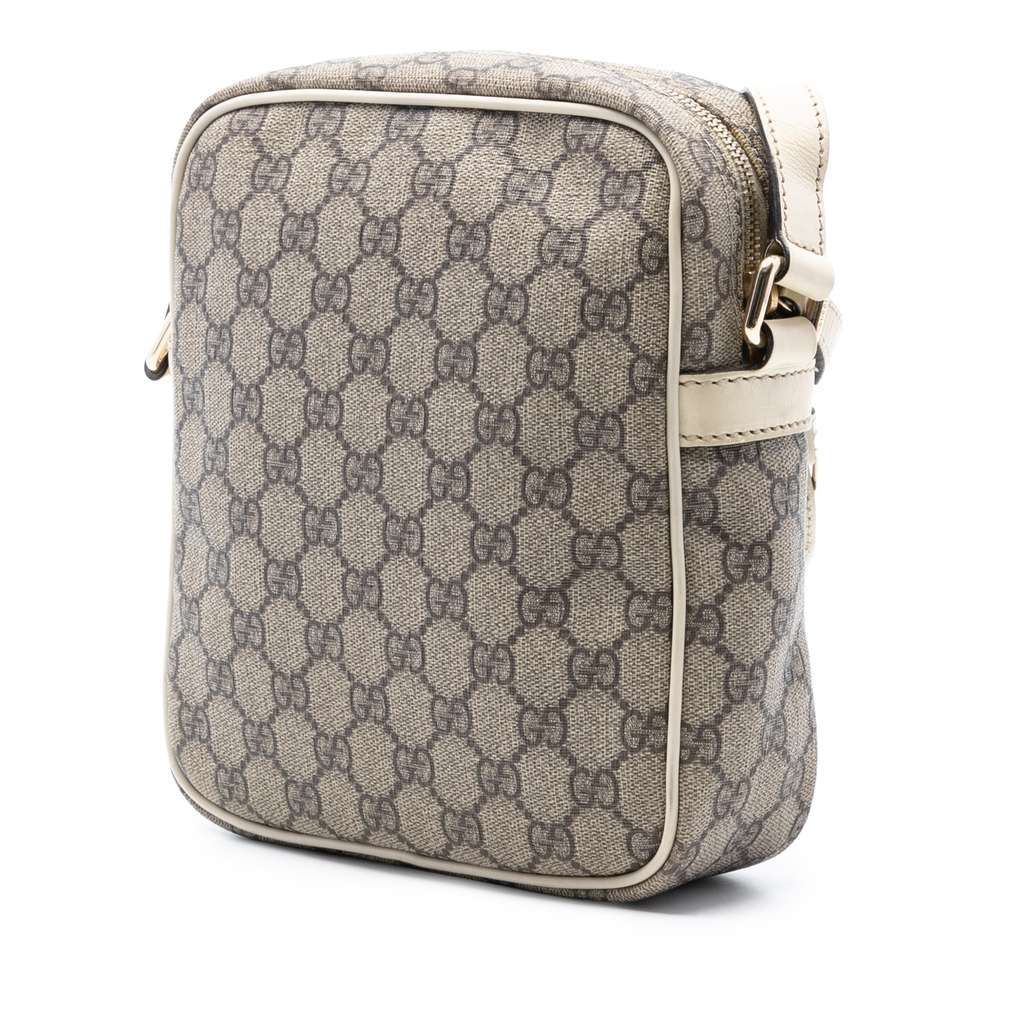 Gucci GG Supreme Crossbody Brown Canvas Good - Back View