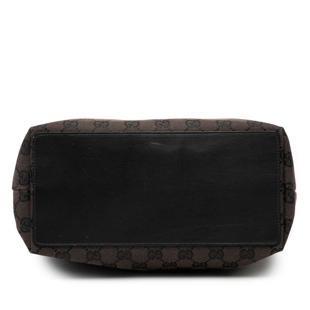 Gucci GG Canvas Tote Brown Canvas Good - Inside View