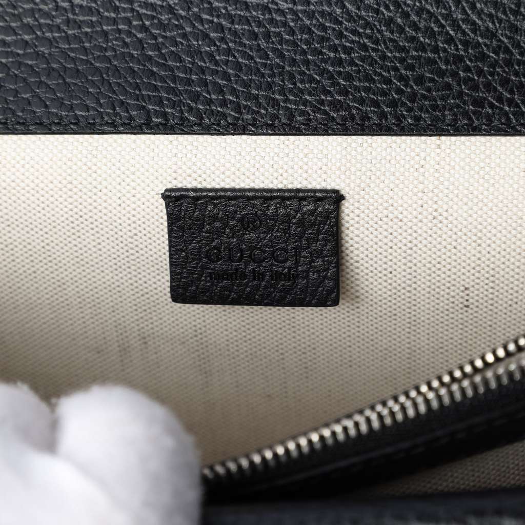 Gucci Medium Leather Dionysus Shoulder Bag Black Leather Good - Box View