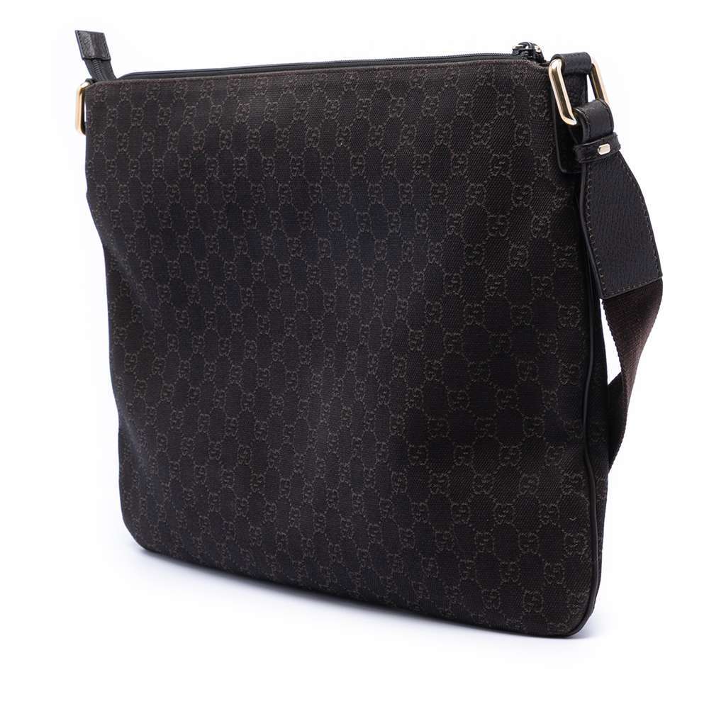 Gucci GG Denim Crossbody Brown Denim Very good - Back View