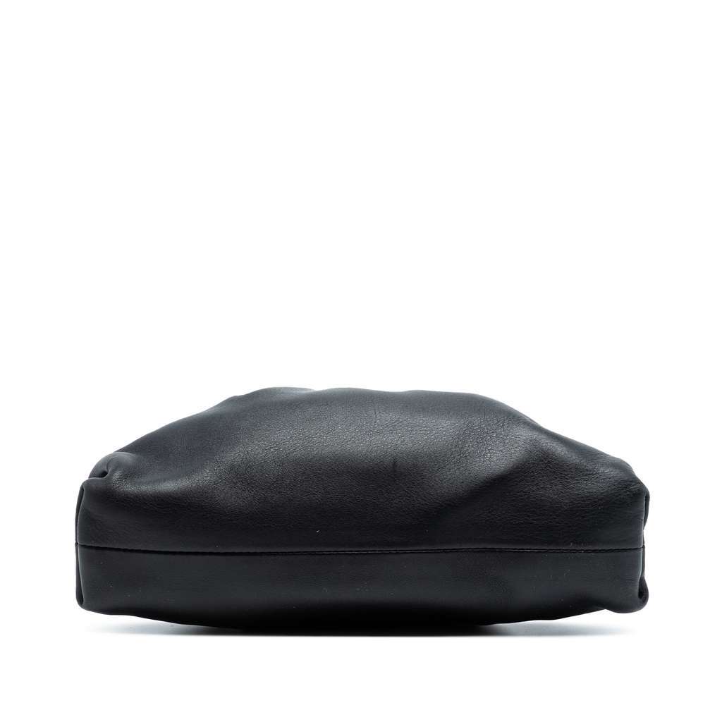 Bottega Veneta Lambskin The Mini Pouch Crossbody Black Leather Very good condition - Inside View