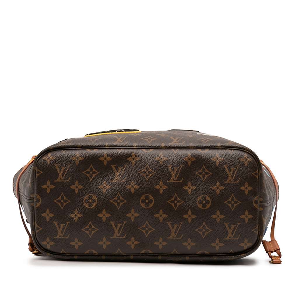 Louis Vuitton Monogram Patches Neverfull MM Brown Very good condition - Inside View