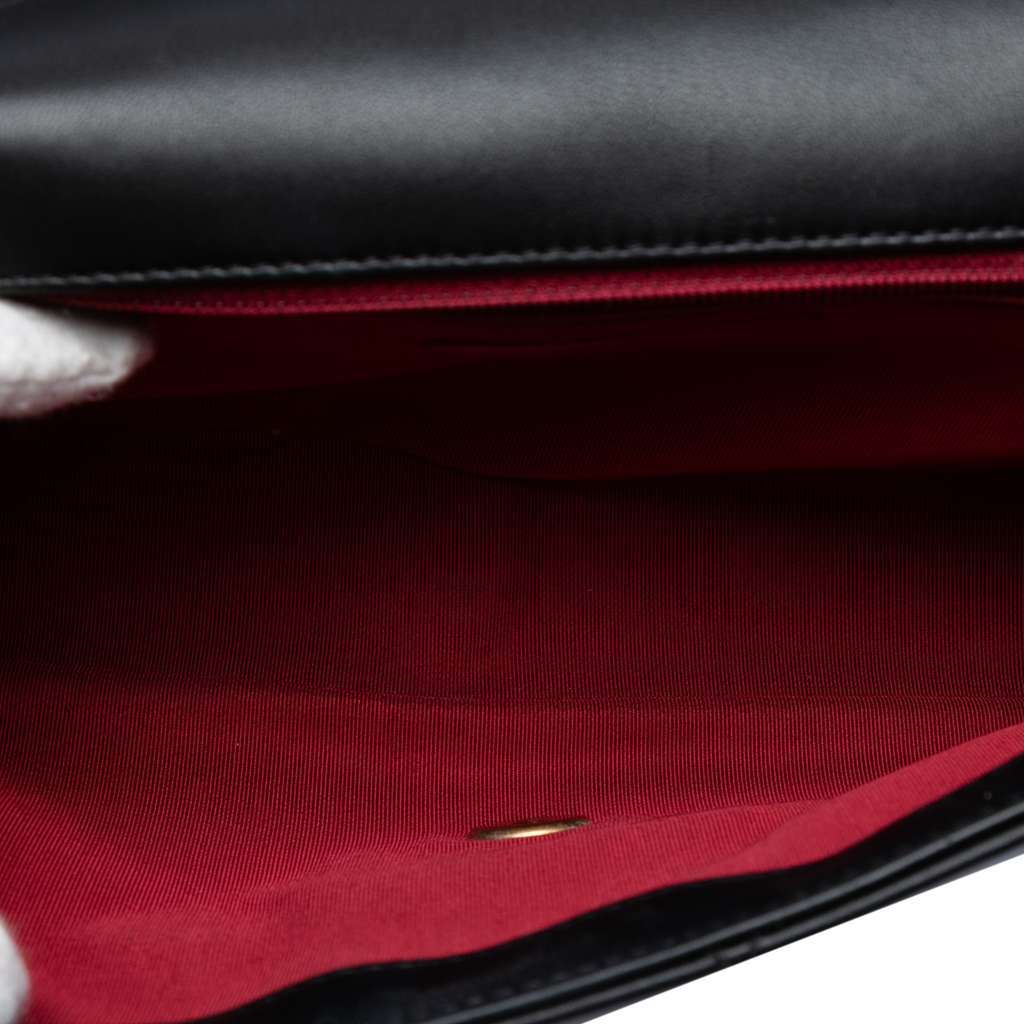 Chanel Medium Lambskin In the Loop Flap Black Leather Good - Model View