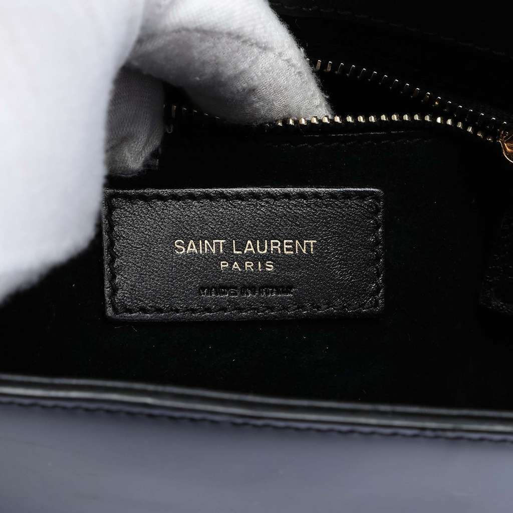 Saint Laurent Patent  Le 5 a 7 Black Leather Very good condition - Box View
