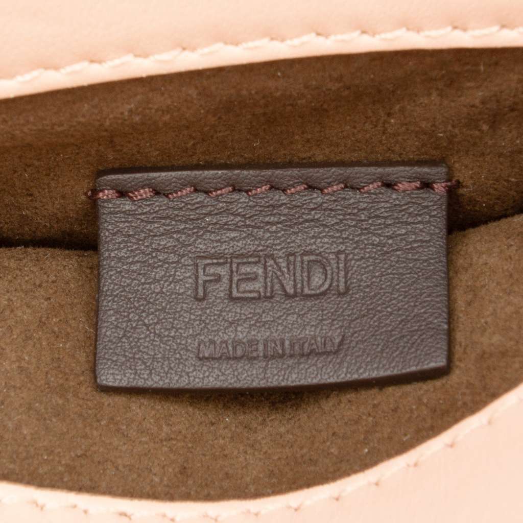 Fendi Mini Zucca Embossed Leather Sunshine Shopper Tote Pink Leather Very good - Box View