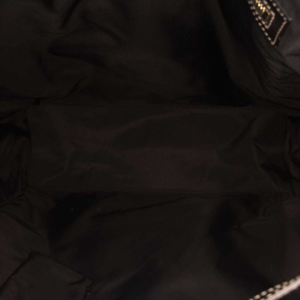 Gucci Patent Dialux Britt Web Tote Black Leather Very good - Model View