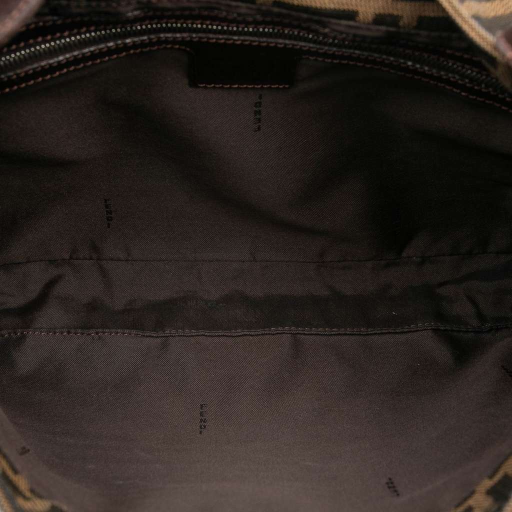 Fendi Zucca Canvas Shoulder Bag Brown Canvas Very good - Model View