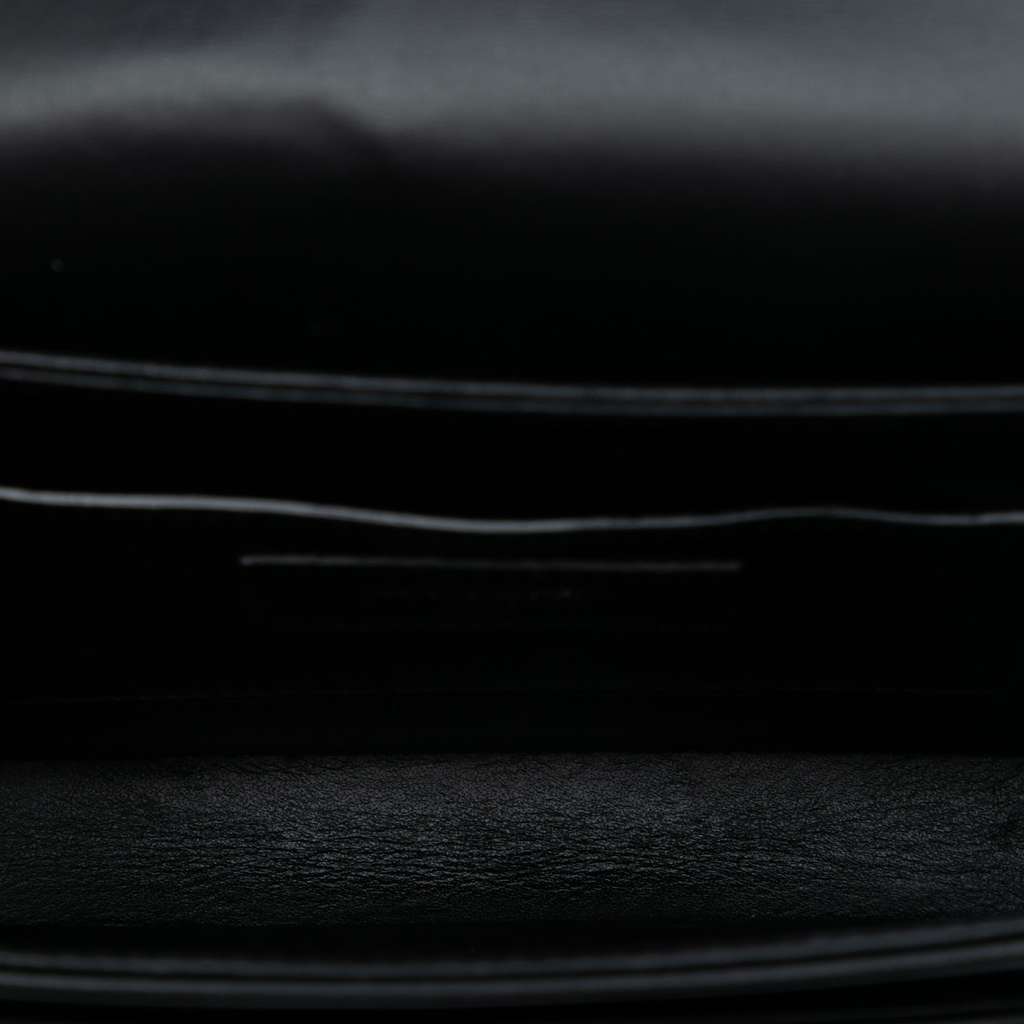 Saint Laurent Small Calfskin Solferino Satchel In Box Black Leather Very good condition - Model View