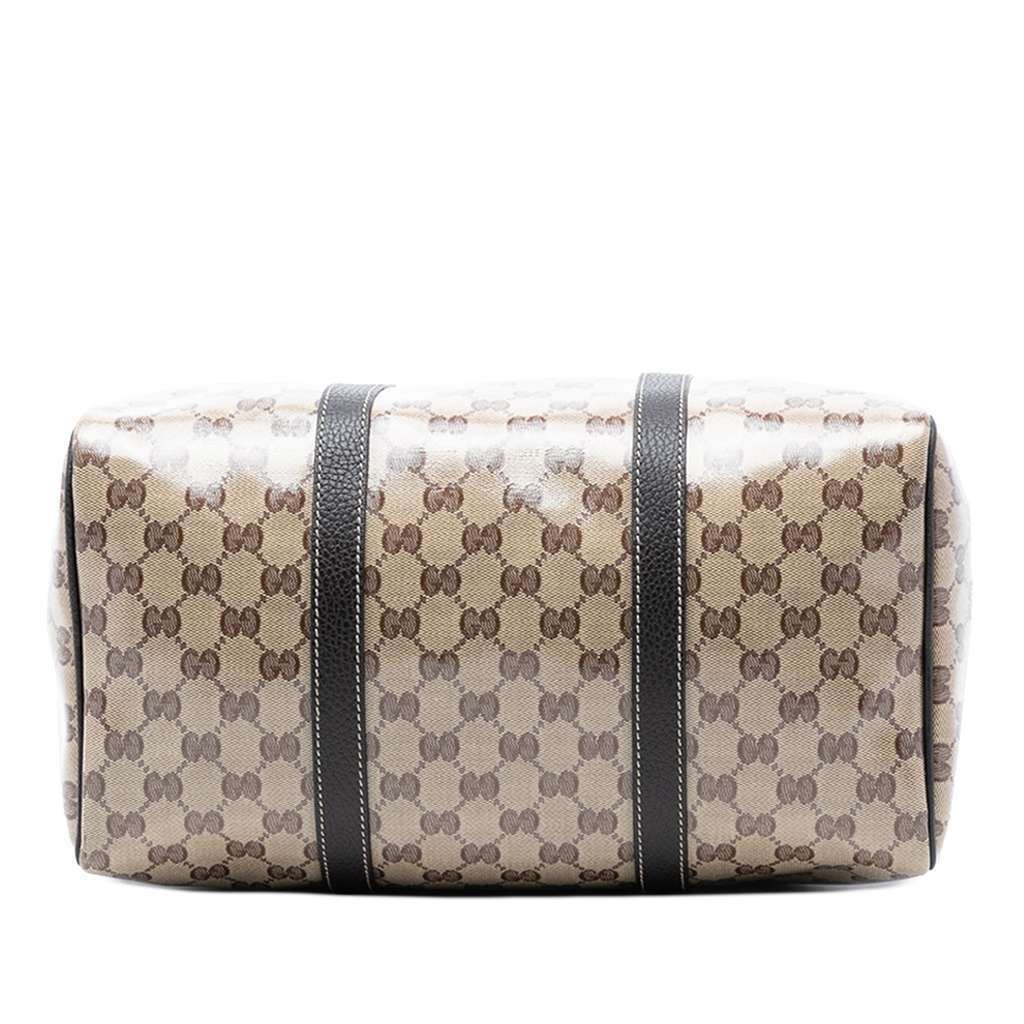 Gucci Medium GG Crystal Joy Boston Bag Brown Canvas Very good condition - Inside View