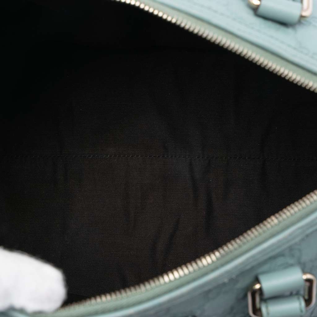 Gucci Medium Guccissima Joy Boston Bag Blue Leather Very good condition - Model View