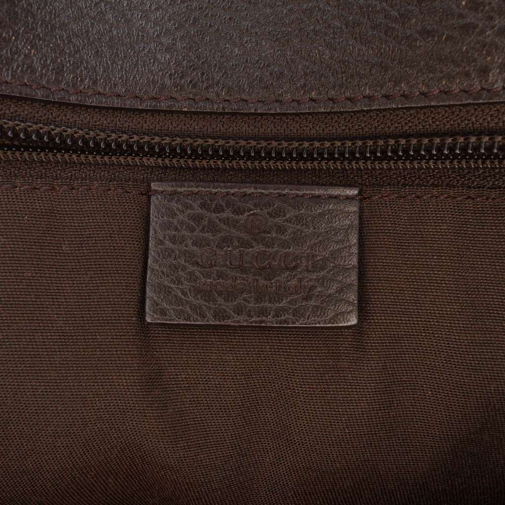 Gucci Dollar Calfskin Interlocking G Tote Brown Leather Very good condition - Box View