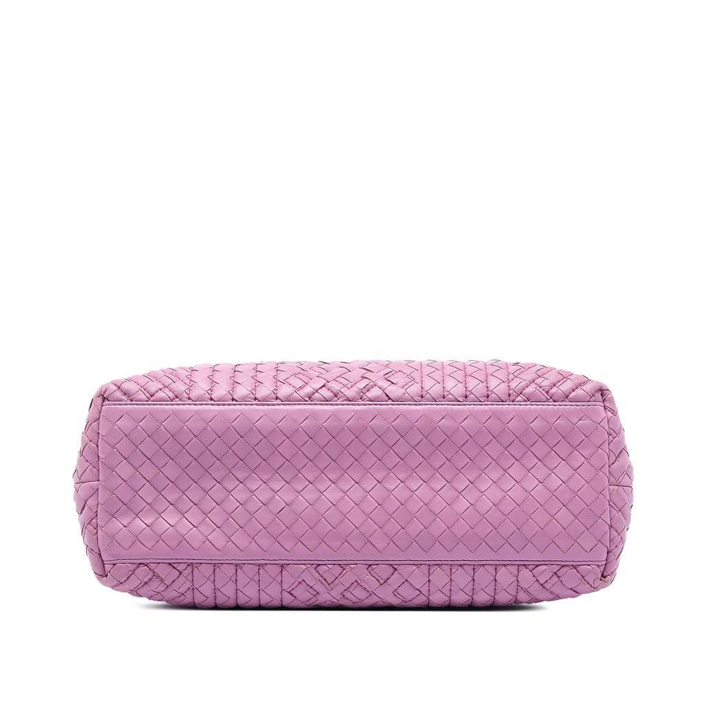 Bottega Veneta Medium Nappa Intrecciato Boutis Double Chain Tote Pink Leather Very good - Inside View