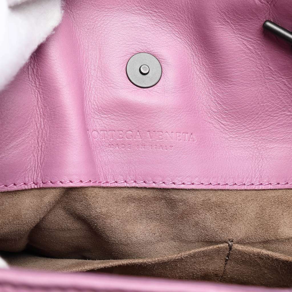 Bottega Veneta Medium Nappa Intrecciato Boutis Double Chain Tote Pink Leather Very good - Box View