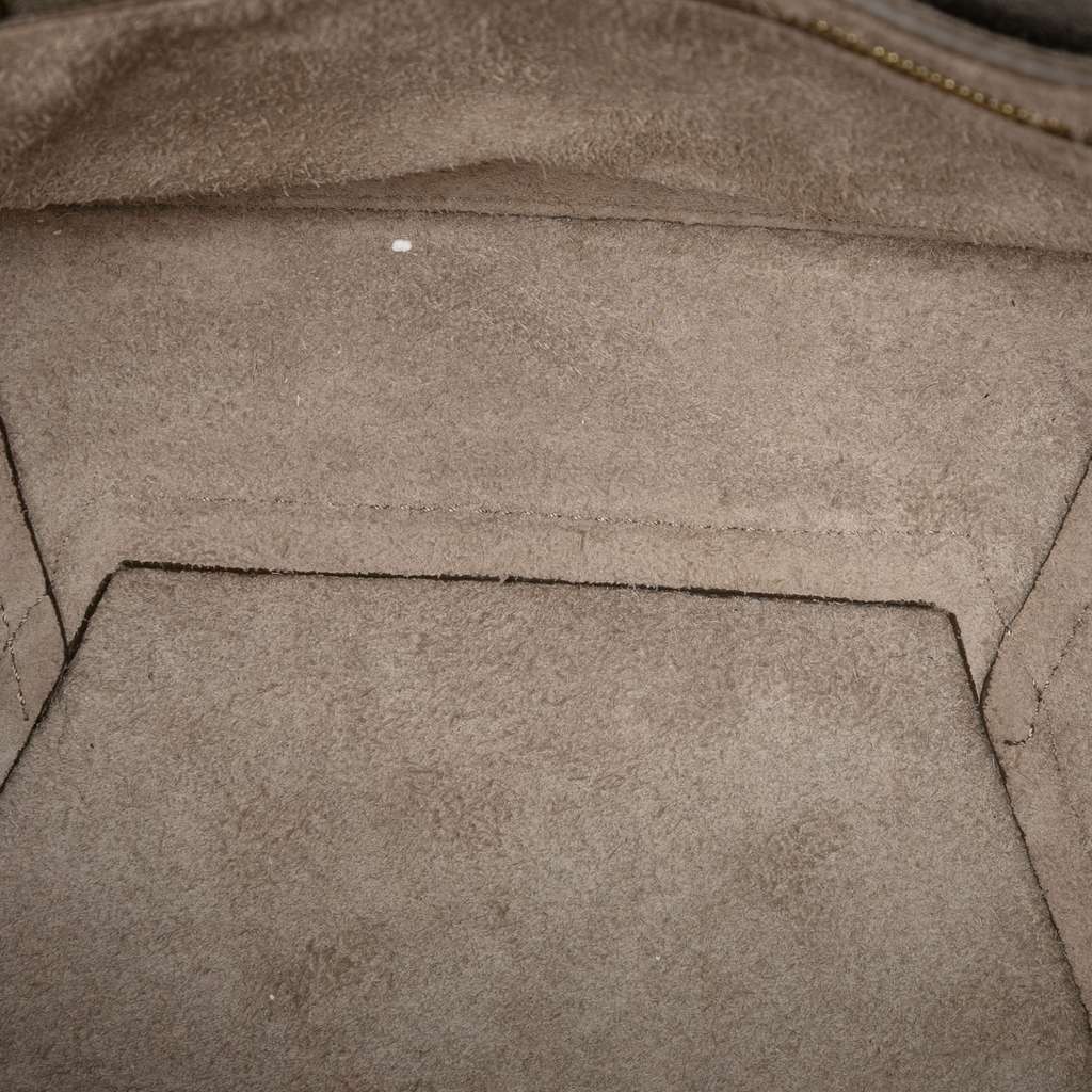 Celine Small Soft Grained Calfskin Seau Sangle Bucket Bag Brown Leather Good condition - Model View