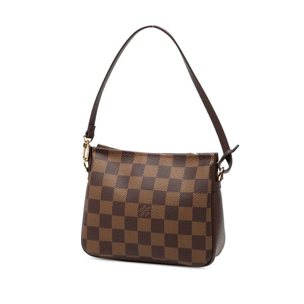 Louis Vuitton Damier Ebene Trousse Pochette Brown Very good - Back View
