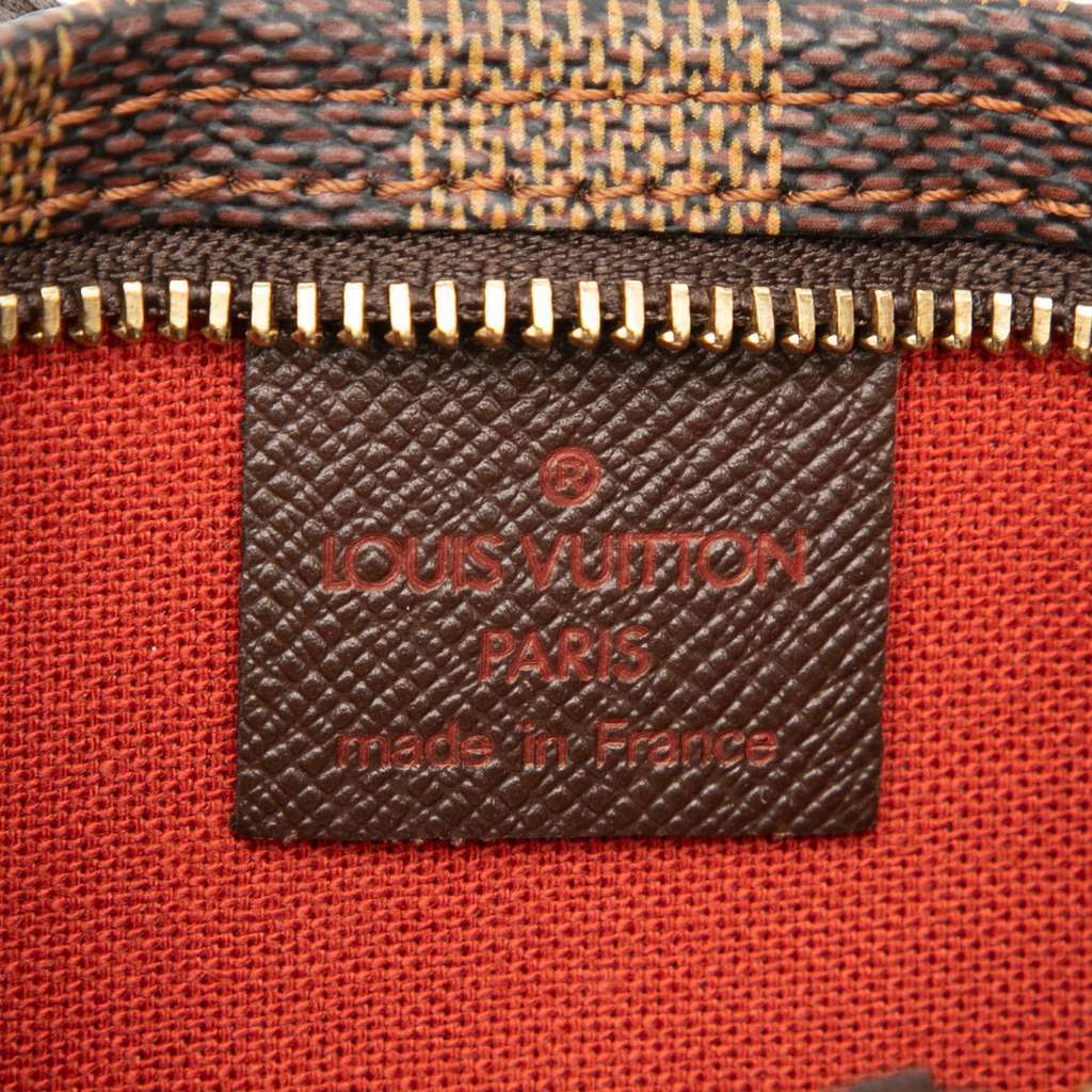 Louis Vuitton Damier Ebene Trousse Pochette Brown Very good - Box View