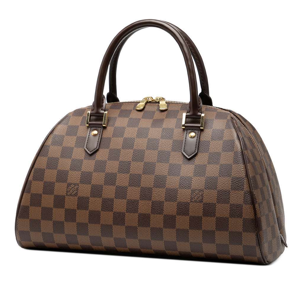 Louis Vuitton Damier Ebene Ribera MM Brown Good - Back View