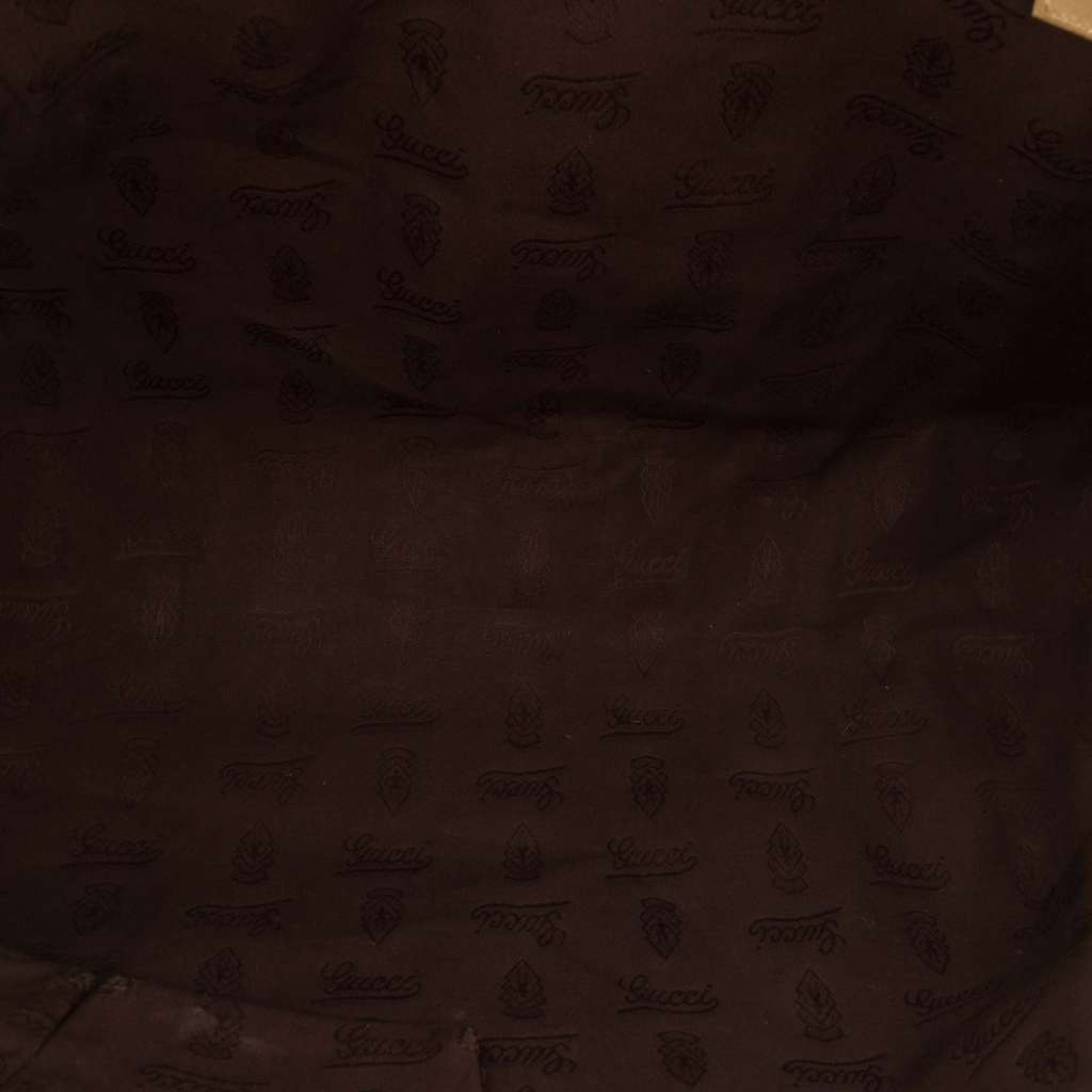 Gucci Large GG Imprime Tote Gold Canvas Very good - Model View