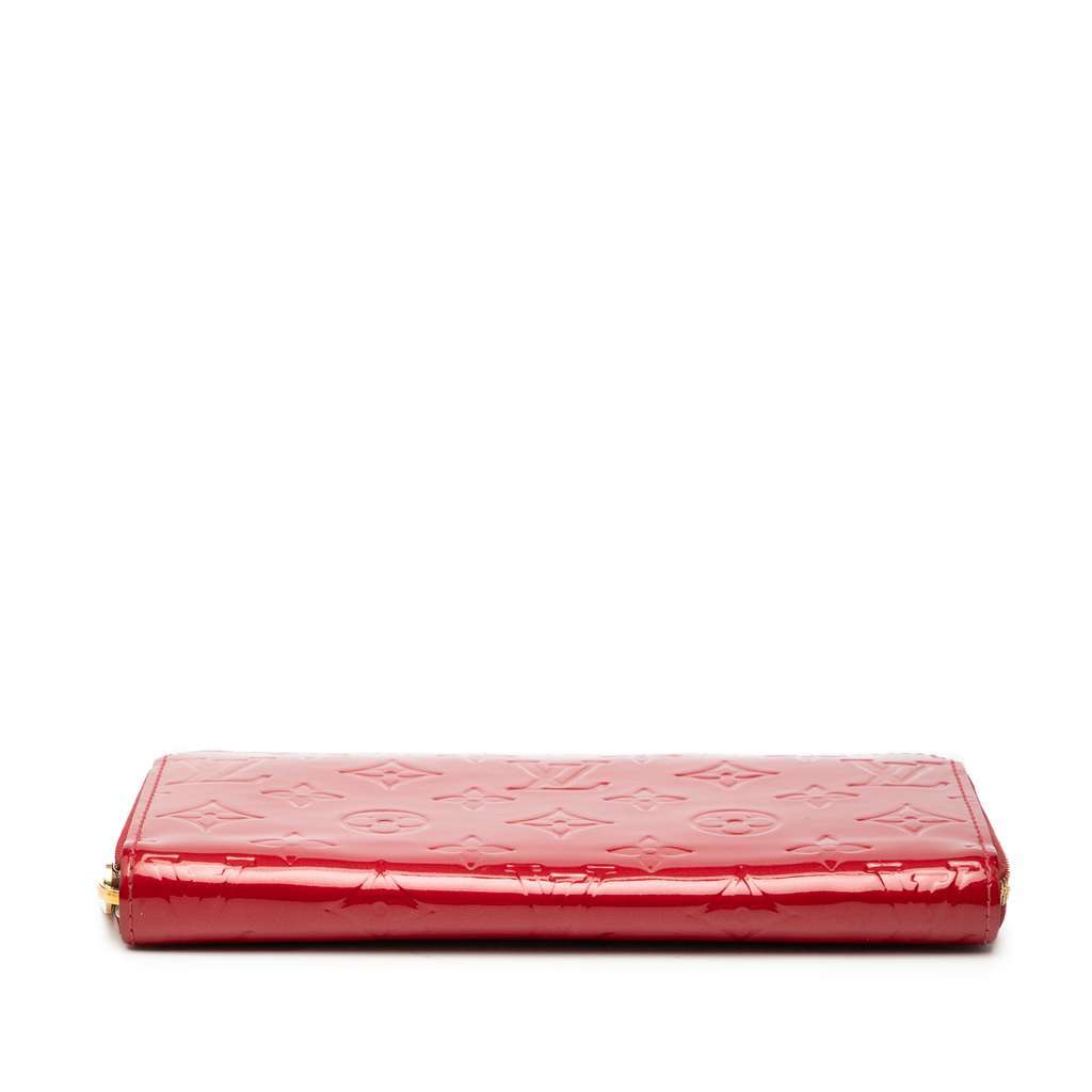 Louis Vuitton Monogram Vernis Zippy Long Wallet Red Leather Very good condition - Inside View