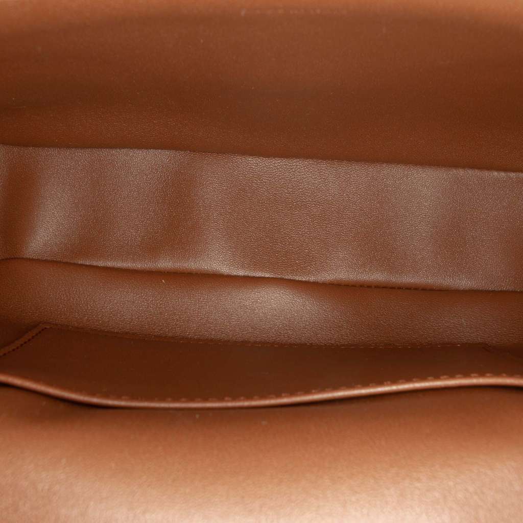 Celine Suede Monochrome Shoulder Bag Brown Leather Very good - Model View