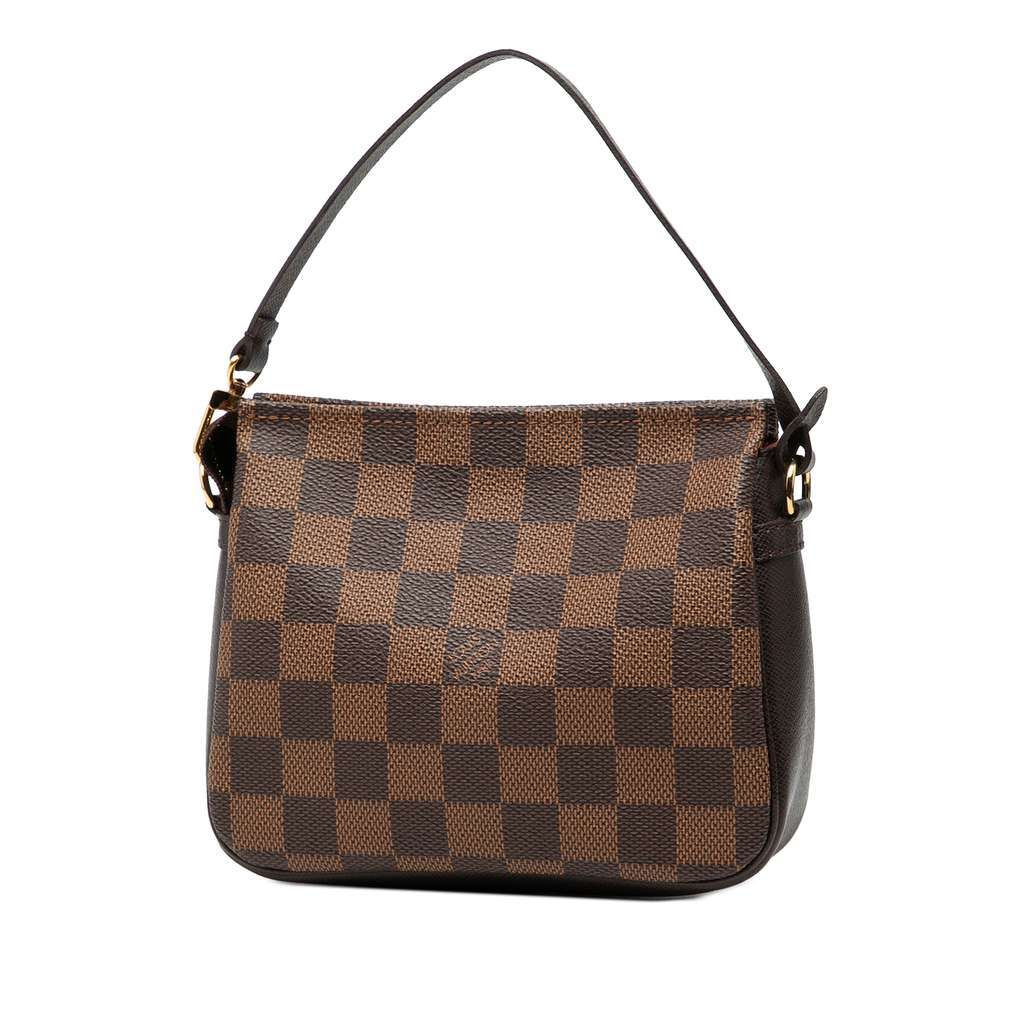 Louis Vuitton Damier Ebene Trousse Pochette Brown Very good - Back View