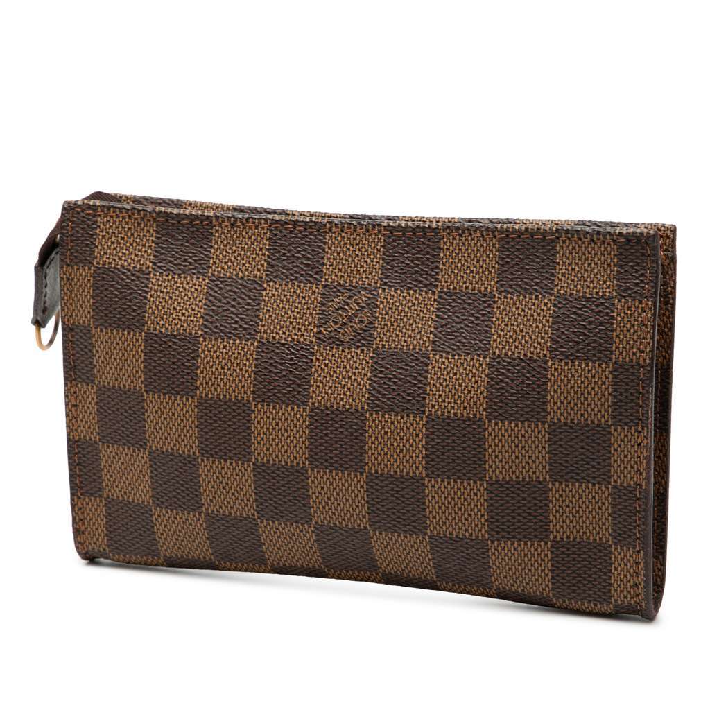 Louis Vuitton Damier Ebene Marais Bucket Pouch Brown Very good - Back View